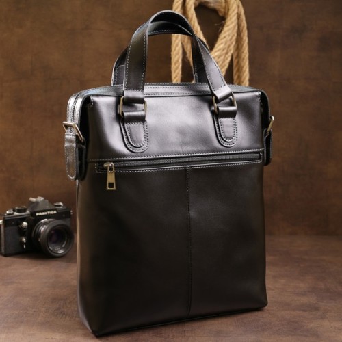 Сумка Shvigel Шкіряна Чорна (11287)