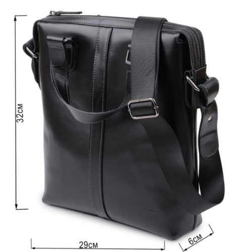 Сумка Shvigel Шкіряна Чорна (11287)