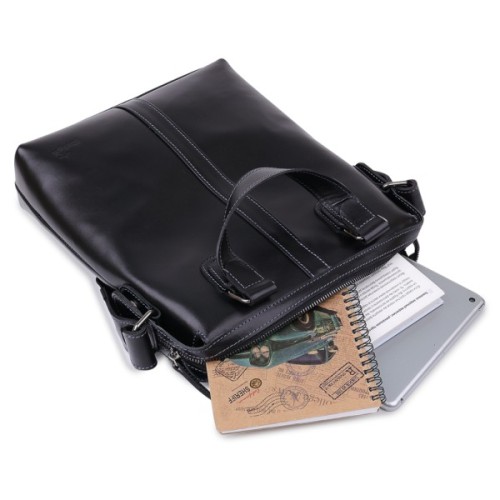 Сумка Shvigel Шкіряна Чорна (11287)