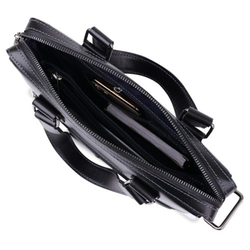 Сумка Shvigel Шкіряна Чорна (11287)