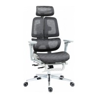 Офісне крісло GT Racer B-2450 White/Gray