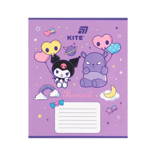 Зошит Kite Hello Kitty, 12 аркушів, коса лінія (HK26-235-2)