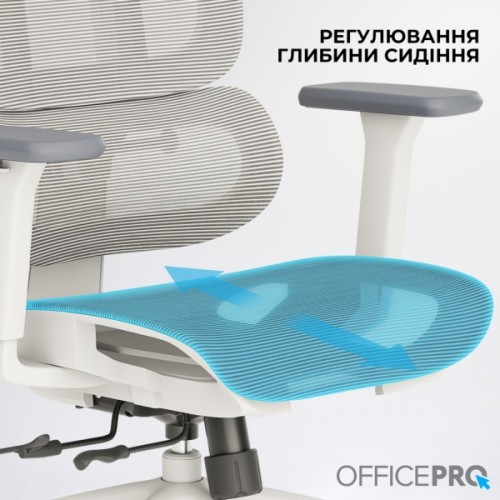 Офісне крісло OfficePro Skyline OC680-W-LG-LG (OC680-W-LG-LG)