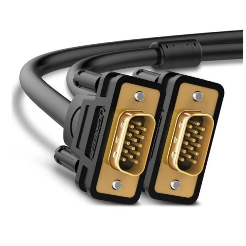 Кабель мультимедійний VGA M to VGA M 1.0m VG101 black Ugreen (11673)