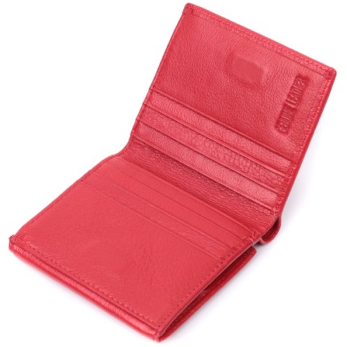 Гаманець ST Leather З натуральної шкіри Червоний (22710)