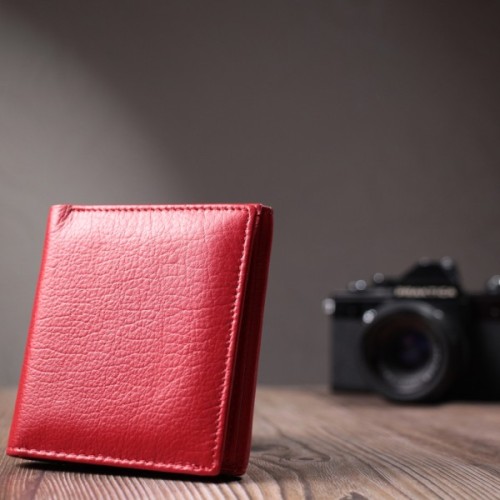 Гаманець ST Leather З натуральної шкіри Червоний (22710)