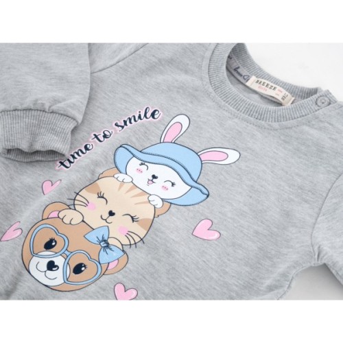 Спортивний костюм дитячий Breeze TIME TO SMILE (20888-86G-gray)