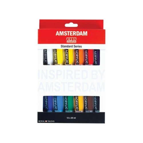 Акрилові фарби Royal Talens Amsterdam Standard 12 кольорів 20 мл (8712079329327)