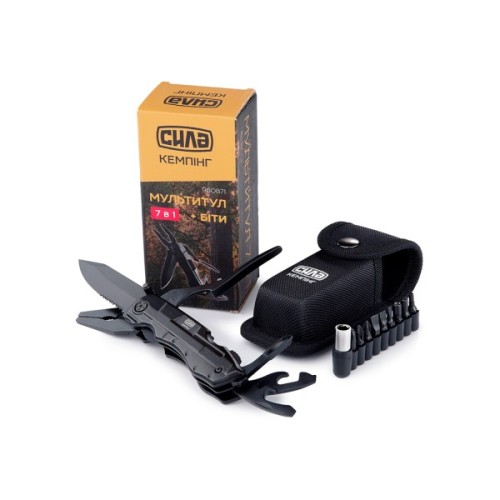 Мультитул СИЛА 7 в 1 + біти (960871)
