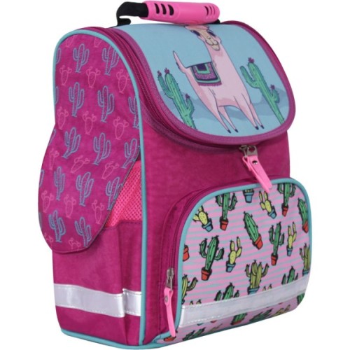 Портфель Bagland з ліхтариками Успіх 12 л. малиновий 617 (00551703) (80217588)