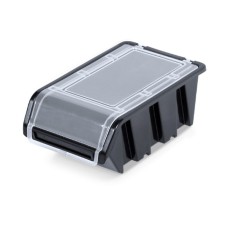 Ящик для інструментів Kistenberg ємність з кришкою, чорний, 155*100*70, TRUCK PLUS, KTR16F-S411 (KTR16F-S411)