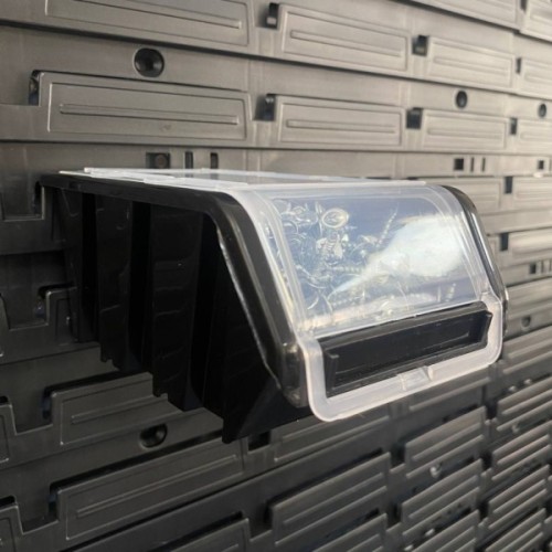 Ящик для інструментів Kistenberg ємність з кришкою, чорний, 155*100*70, TRUCK PLUS, KTR16F-S411 (KTR16F-S411)