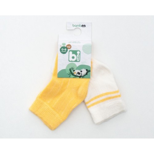 Шкарпетки дитячі Bibaby однотонні (68386-12-18-yellow)