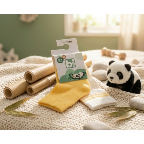 Шкарпетки дитячі Bibaby однотонні (68386-12-18-yellow)