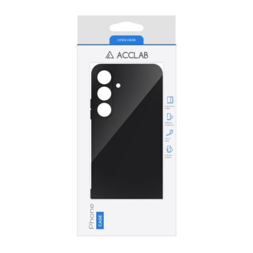 Чохол до мобільного телефона ACCLAB SoftShell Samsung Galaxy S24 Black (1283126590375)