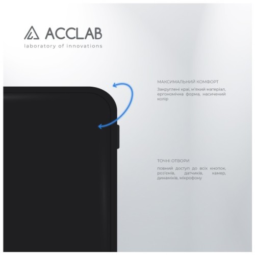 Чохол до мобільного телефона ACCLAB SoftShell Samsung Galaxy S24 Black (1283126590375)