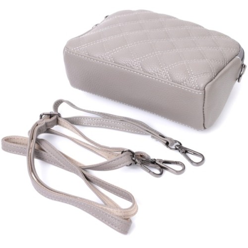 Сумка Vintage З натуральної шкіри Сіра (22810)