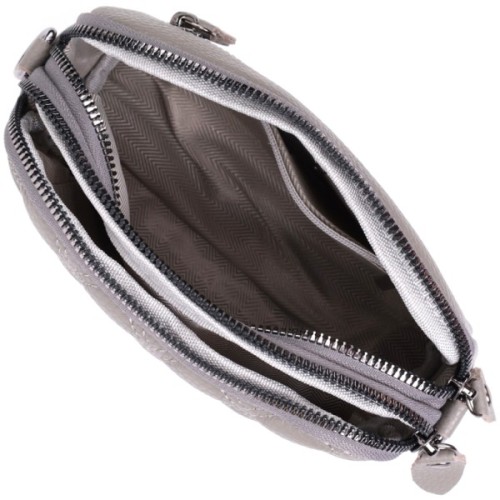 Сумка Vintage З натуральної шкіри Сіра (22810)