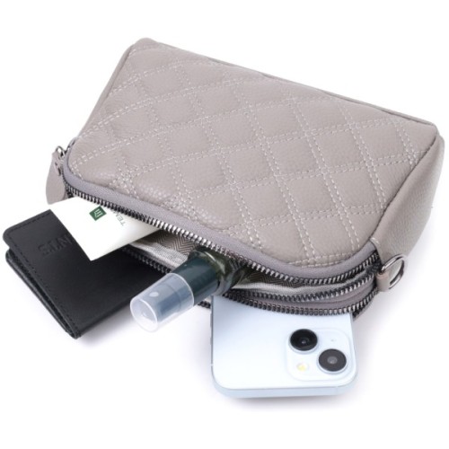 Сумка Vintage З натуральної шкіри Сіра (22810)