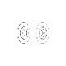 Гальмівний диск FERODO DDF995