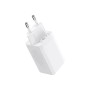 Зарядний пристрій Baseus 2xUSB-C 65W + 1xUSB GaN + cable USB-C to USB-C 100W 1.0m white (CCGP120202)