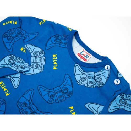 Піжама дитяча Breeze з довгим рукавом (16745-86B-blue)