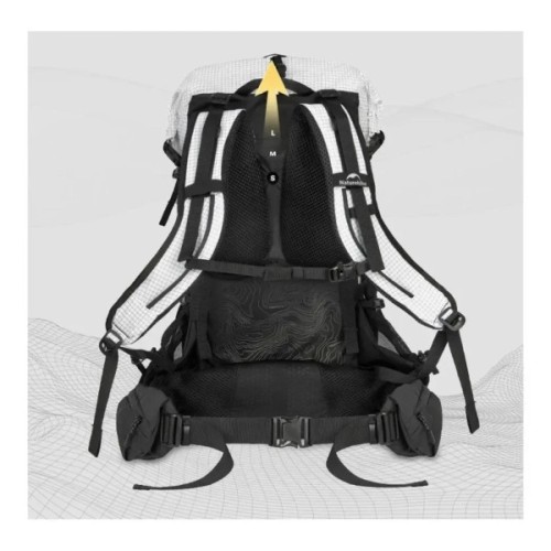 Рюкзак туристичний Naturehike Helium CNK2450XB016, 40 л, білий, L (6927595796979)