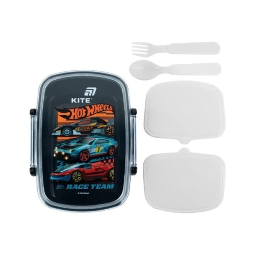 Ланч-бокс дитячий Kite Hot Wheels з наповненням 750 мл (HW26-181)