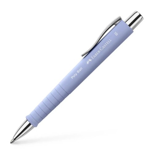 Ручка кулькова Faber-Castell набір ручок POLY Ball Set в металевому пеналі (перо + кульк. ручка), колір корпусу фіолетовий (32958)
