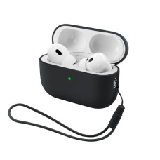 Чохол для навушників Armorstandart Silicone Case with straps For Apple AirPods Pro 3 Black (ARM91276)