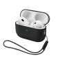 Чохол для навушників Armorstandart Silicone Case with straps For Apple AirPods Pro 3 Black (ARM91276)