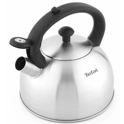 Чайник для плит Tefal Duetto+ зі свистком 2.5 л чорний/сталевий (N4210310)