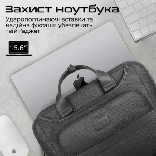 Сумка для ноутбука Promate 15.6" Paramount-MB Black (paramount-mb)