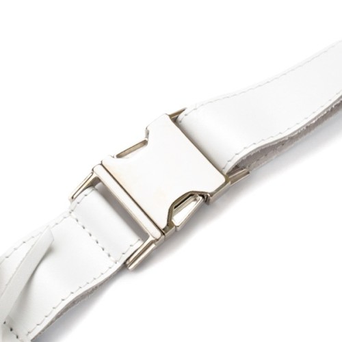 Сумка Grande Pelle Шкіряна на пояс Біла (11356)