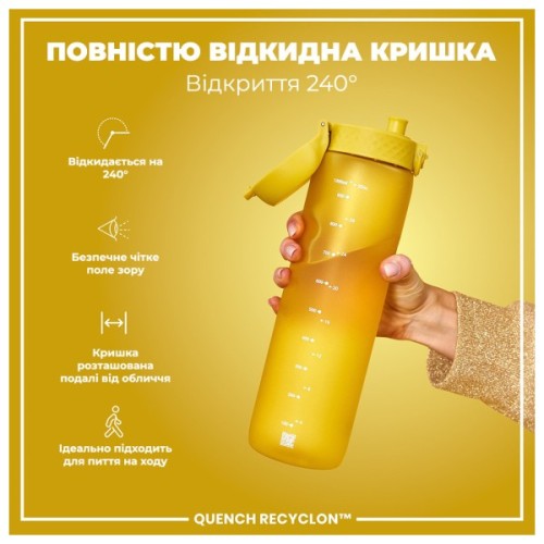 Пляшка для води ION8 OneTouch 1000 мл BPA Free, Yellow (I8RF1000YEL)