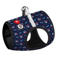 Шлея для собак WAUDOG Clothes з QR паспортом "Бетмен червоно-блакитний" S1 (1011-4003)