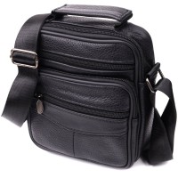 Сумка Vintage З натуральної шкіри Чорна (22864)