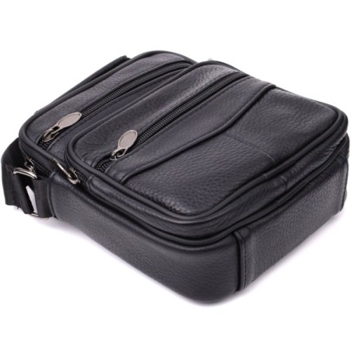 Сумка Vintage З натуральної шкіри Чорна (22864)