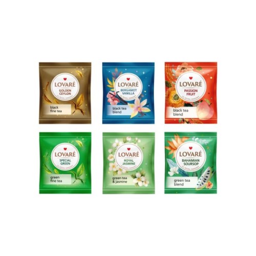 Чай Lovare Prime Tea Set 90 пакетиків асорті (lv.79914)