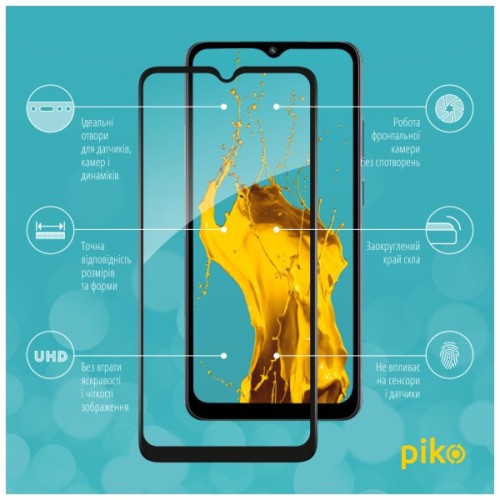 Скло захисне Piko Full Glue Xiaomi Poco C50 Black (1283126589676)