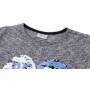 Кофта дитяча Breeze з аплікацією з паєток "BEST" (1257_1-116G-gray blue)