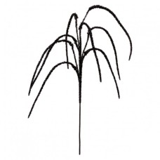 Декоративна гілка YES! Fun Каскад 112 см, чорна, глітер (974315)