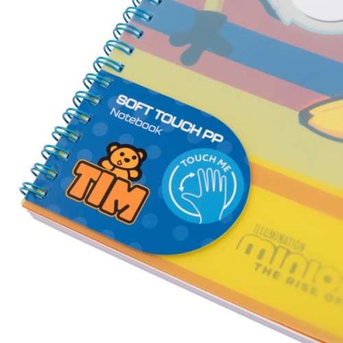 Зошит Yes А5 Minions пластикова обкладинка 80 аркушів, лінія (765739)