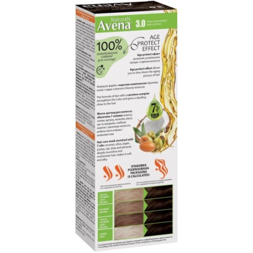 Фарба для волосся Acme Color Avena Naturals Стійка 3.0 - Dark Chestnut (4823115503206)