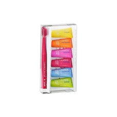 Набір косметики Curaprox Be You 6 різних смаків з ментоловими кульками 6x10 мл + Ультрам'яка зубна щітка CS 5460 (7612412425673)