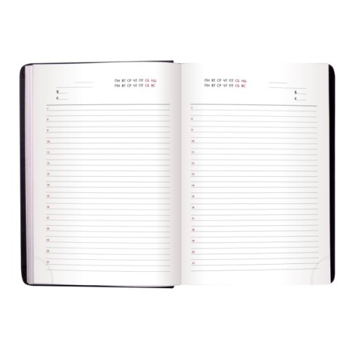 Тижневик Buromax недатований Base А4 з бумвініла на 288 сторінок червоний (BM.2094-05)