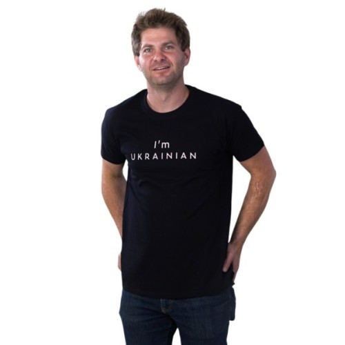 Футболка Sol's Imperial 190 I'am Ukrainian чорний S (11500309/138S)