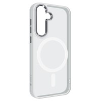 Чохол до мобільного телефона Armorstandart Unit MagSafe Samsung S25 Matte Clear Silver (ARM82261)