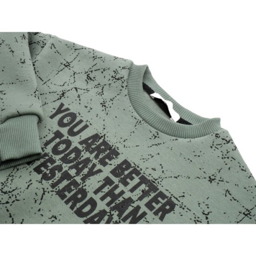 Спортивний костюм дитячий Toontoy флісовий (24868-98B-green)