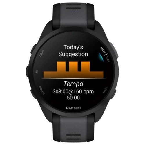 Смарт-годинник Garmin Forerunner 165, GPS, Black/Slate Grey, GPS (010-02863-20)